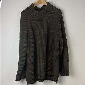 Roots Forest Green Textured Sweater Size Extra Large
